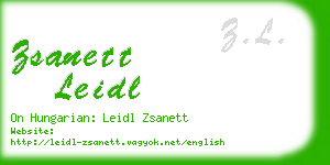 zsanett leidl business card